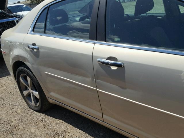 1G1ZC5E0XCF107099 - 2012 CHEVROLET MALIBU 1LT ოქროსფერი ფოტო 9