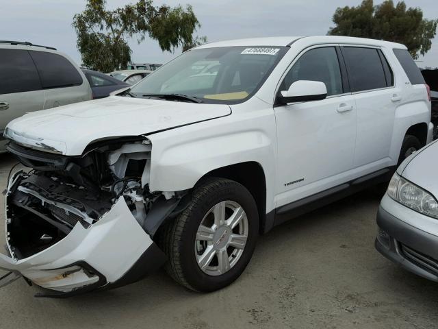 2GKALMEK0G6295894 - 2016 GMC TERRAIN SL WHITE photo 2