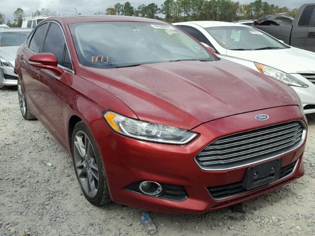 3FA6P0K98DR241690 - 2013 FORD FUSION TIT RED photo 1