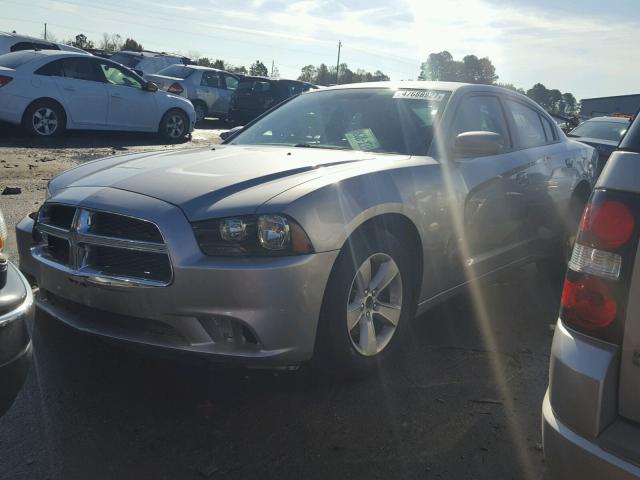 2C3CDXBG4EH284972 - 2014 DODGE CHARGER SE SILVER photo 2