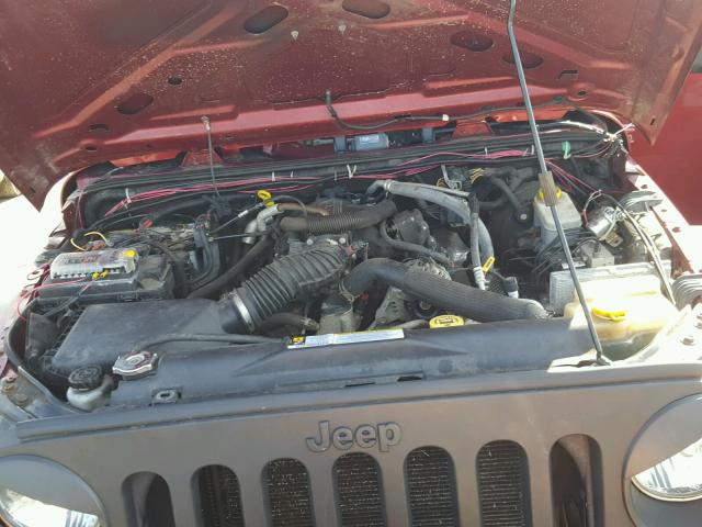 1J4AA2D1XBL543464 - 2011 JEEP WRANGLER S BURGUNDY photo 7