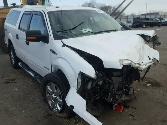 1FTFW1ET7EKG03444 - 2014 FORD F150 SUPER WHITE photo 1