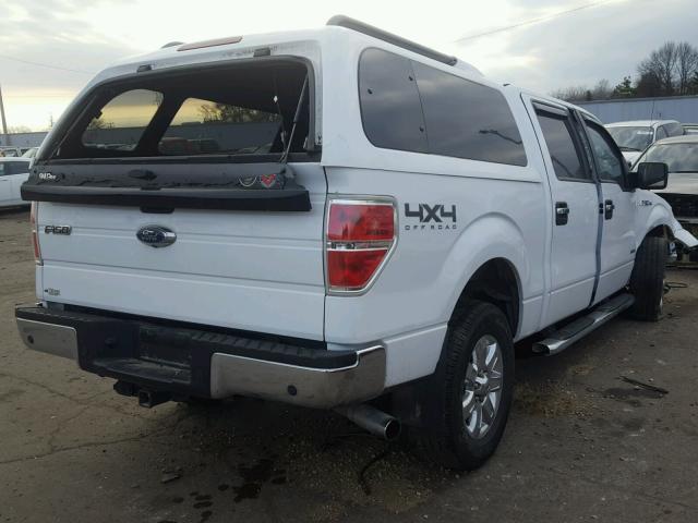 1FTFW1ET7EKG03444 - 2014 FORD F150 SUPER WHITE photo 4