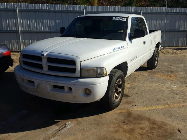 1B7HC13Y71J287916 - 2001 DODGE RAM 1500 WHITE photo 2