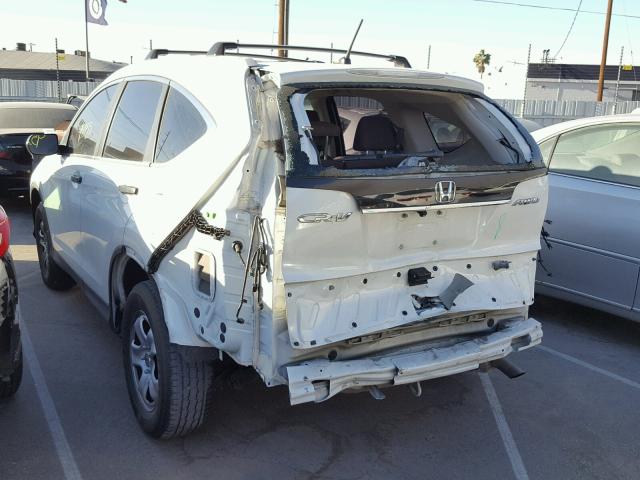 5J6RM4H34EL025954 - 2014 HONDA CR-V LX WHITE photo 3