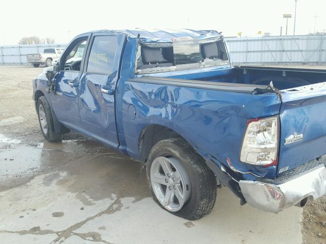 1D7RV1CTXBS644378 - 2011 DODGE RAM 1500 BLUE photo 9