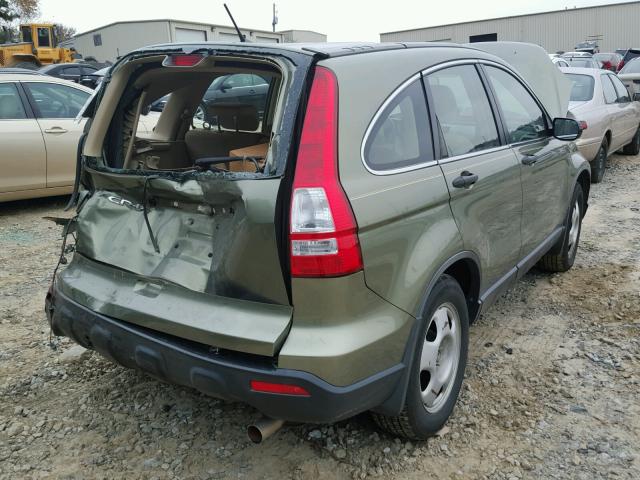 JHLRE38398C001041 - 2008 HONDA CR-V LX GREEN photo 4