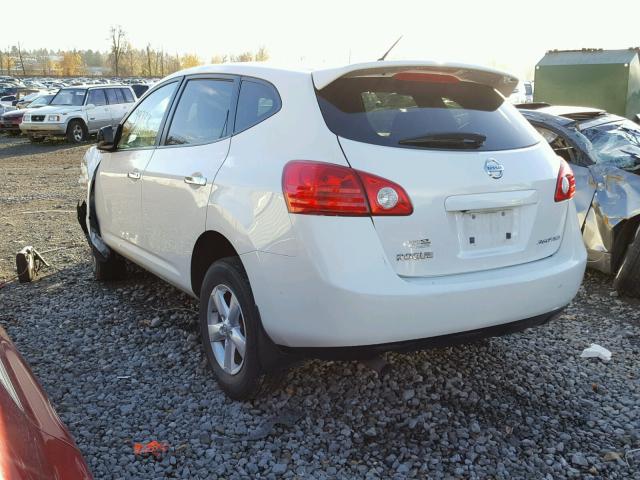 JN8AS5MV6AW131454 - 2010 NISSAN ROGUE S WHITE photo 3