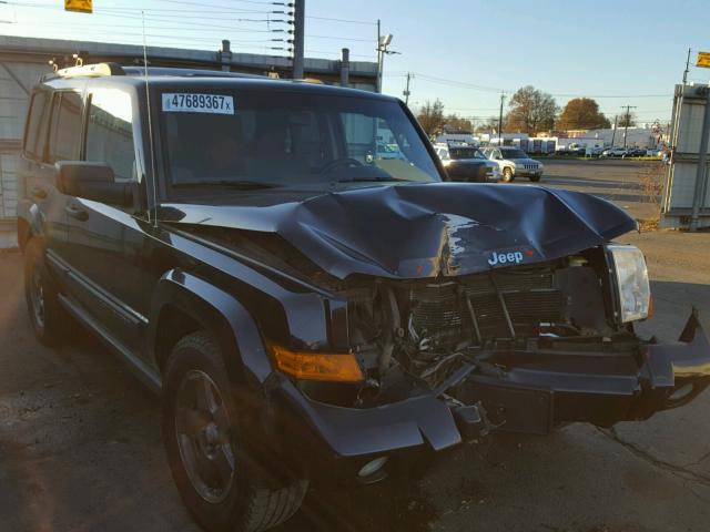 1J8HG48N76C158695 - 2006 JEEP COMMANDER BLACK photo 1