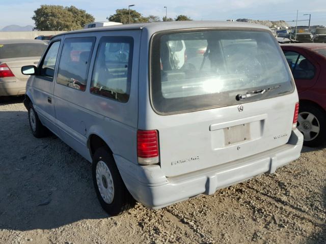 2P4GH2533SR399402 - 1995 PLYMOUTH VOYAGER GRAY photo 3