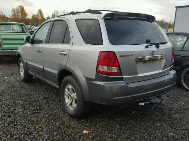 KNDJC733X35150246 - 2003 KIA SORENTO EX SILVER photo 3