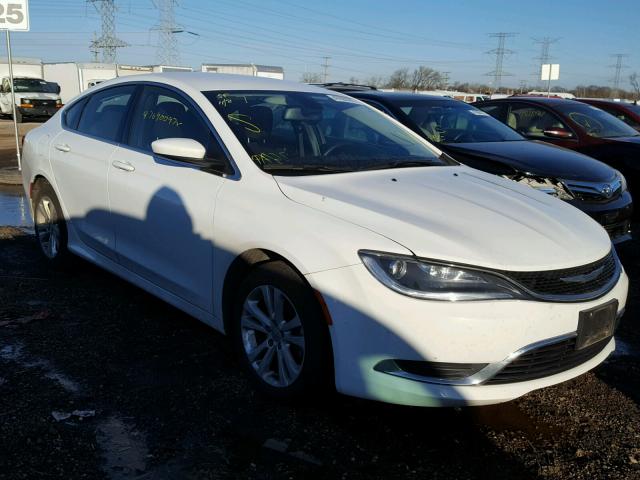 1C3CCCAB7FN752574 - 2015 CHRYSLER 200 LIMITE WHITE photo 1