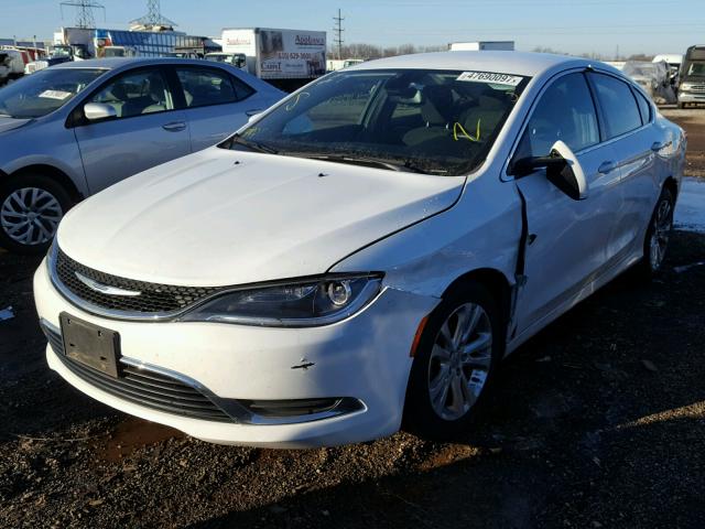 1C3CCCAB7FN752574 - 2015 CHRYSLER 200 LIMITE WHITE photo 2