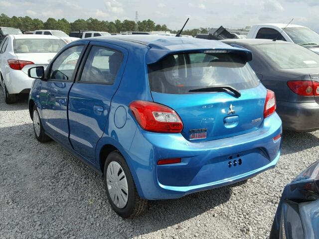 ML32A3HJ7HH002476 - 2017 MITSUBISHI MIRAGE ES BLUE photo 3