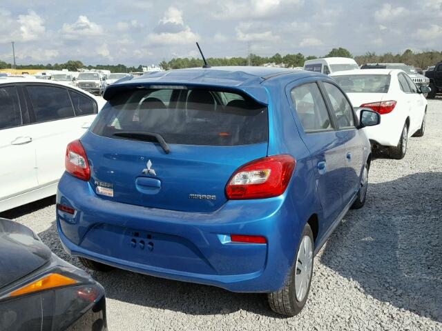 ML32A3HJ7HH002476 - 2017 MITSUBISHI MIRAGE ES BLUE photo 4