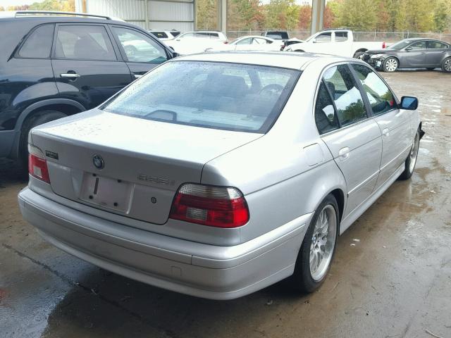 WBADT43442GZ96215 - 2002 BMW 525 I AUTO SILVER photo 4