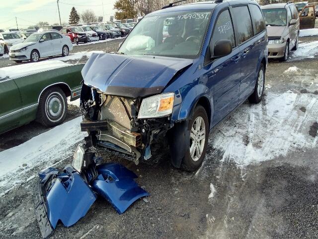 2D4RN4DE4AR274642 - 2010 DODGE GRAND CARA BLUE photo 2