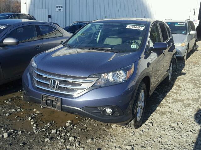 2HKRM4H52DH674727 - 2013 HONDA CR-V EX BLUE photo 2