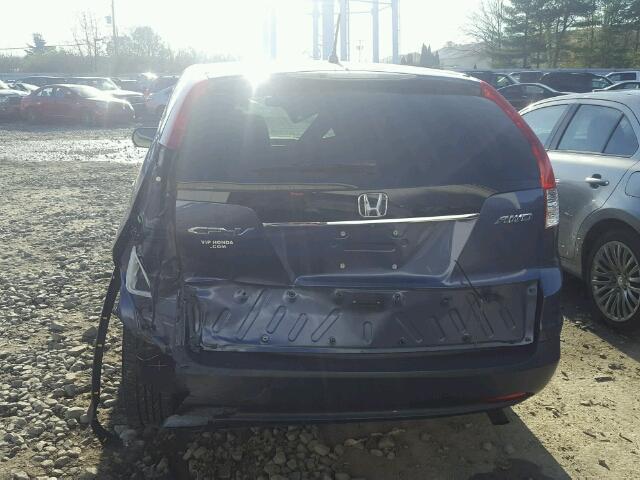 2HKRM4H52DH674727 - 2013 HONDA CR-V EX ლურჯი ფოტო 9
