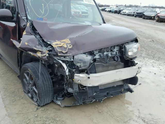 JN8AZ28R29T102599 - 2009 NISSAN CUBE BASE MAROON photo 10