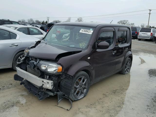 JN8AZ28R29T102599 - 2009 NISSAN CUBE BASE MAROON photo 2