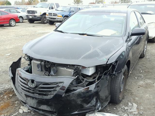 4T1BE46K19U355402 - 2009 TOYOTA CAMRY BASE BLACK photo 2