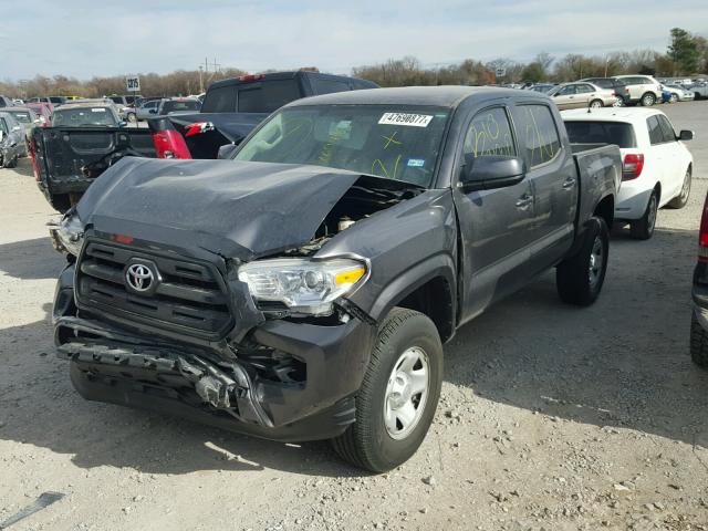 5TFAX5GN8HX076048 - 2017 TOYOTA TACOMA DOU CHARCOAL photo 2