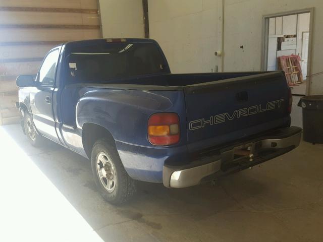 1GCEC14X03Z143525 - 2003 CHEVROLET SILVERADO BLUE photo 3