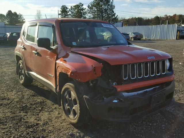 ZACCJBAW4GPC67011 - 2016 JEEP RENEGADE S ORANGE photo 1