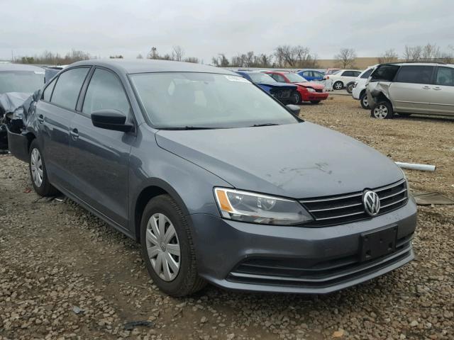 3VW167AJ1GM366220 - 2016 VOLKSWAGEN JETTA S GRAY photo 1