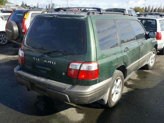 JF1SF65542H705599 - 2002 SUBARU FORESTER S GREEN photo 4