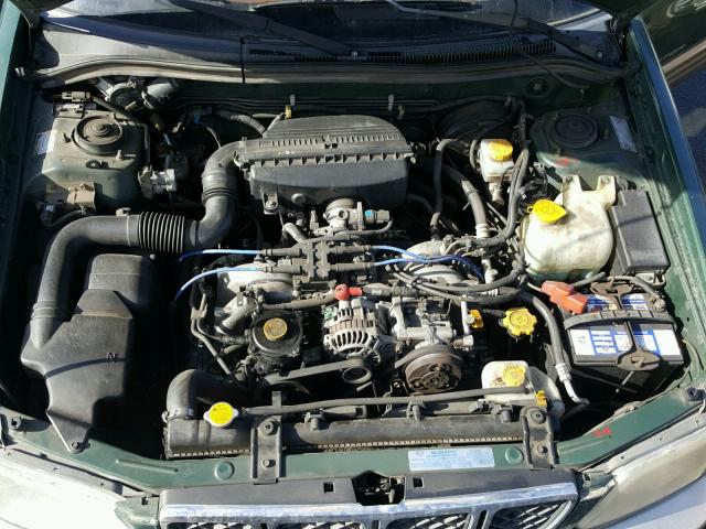 JF1SF65542H705599 - 2002 SUBARU FORESTER S GREEN photo 7