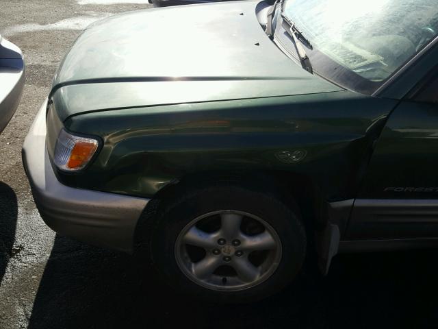 JF1SF65542H705599 - 2002 SUBARU FORESTER S GREEN photo 9
