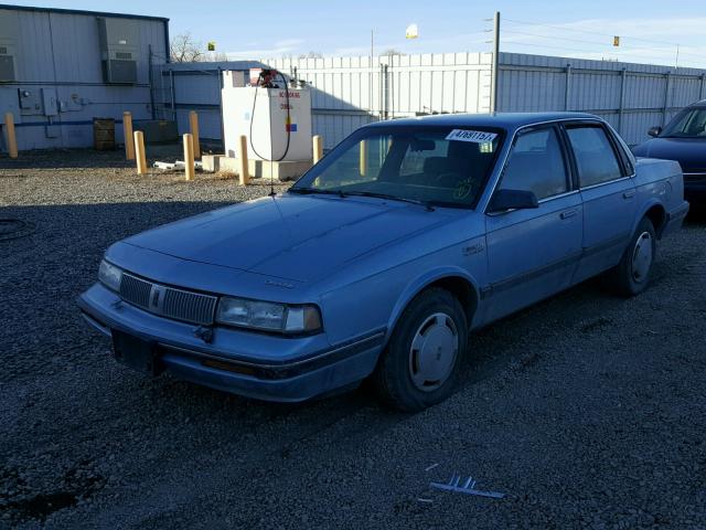 1G3AL54NXM6324901 - 1991 OLDSMOBILE CUTLASS CI BLUE photo 2