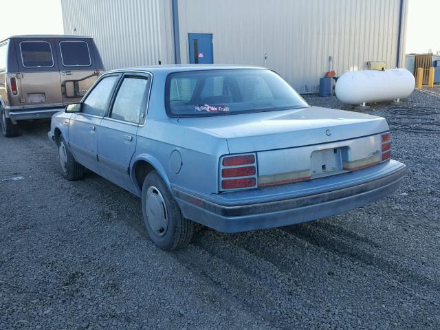 1G3AL54NXM6324901 - 1991 OLDSMOBILE CUTLASS CI BLUE photo 3