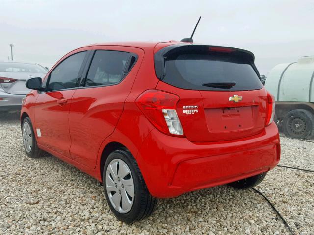 KL8CB6SA9HC801027 - 2017 CHEVROLET SPARK LS RED photo 3