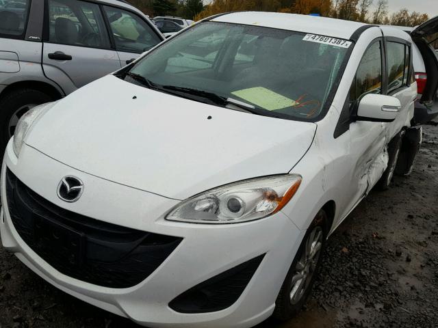 JM1CW2BL2E0168406 - 2014 MAZDA 5 SPORT WHITE photo 2