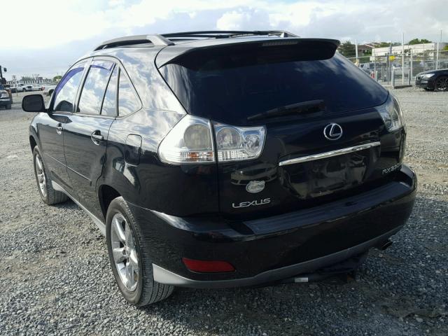 2T2GA31U15C034908 - 2005 LEXUS RX 330 BLACK photo 3