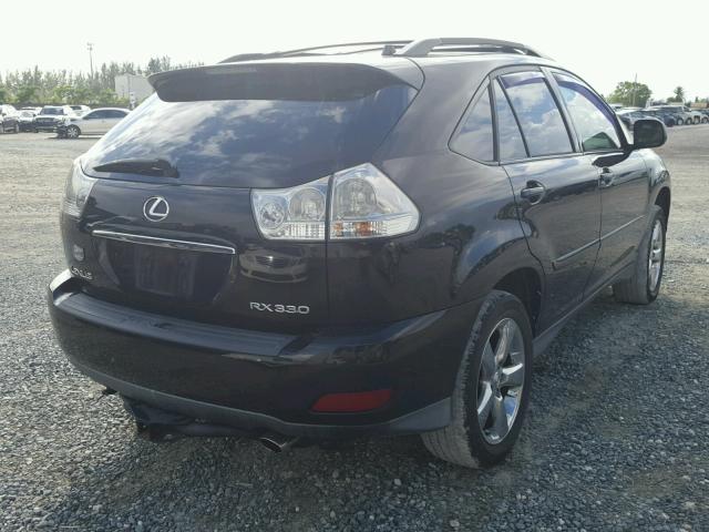 2T2GA31U15C034908 - 2005 LEXUS RX 330 BLACK photo 4