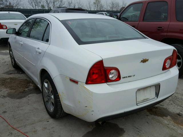 1G1ZC5EB6AF185829 - 2010 CHEVROLET MALIBU 1LT WHITE photo 3