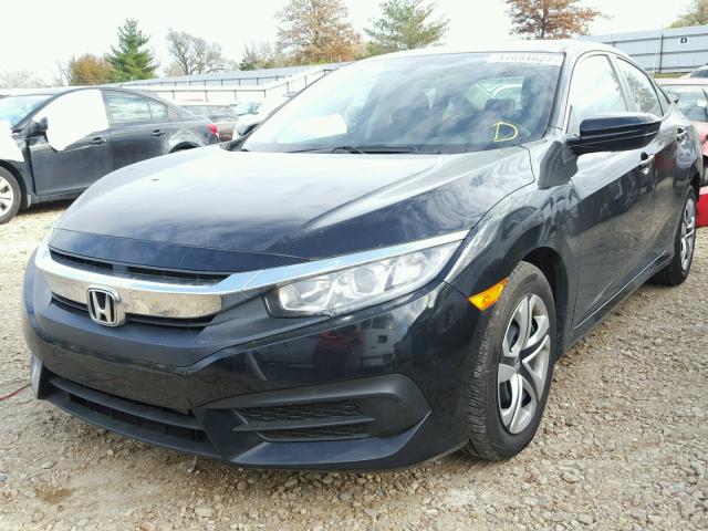 19XFC2F50GE093927 - 2016 HONDA CIVIC LX BLACK photo 2