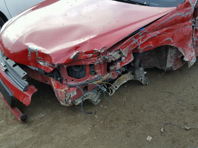 2G1WC58R579307786 - 2007 CHEVROLET IMPALA LT RED photo 9