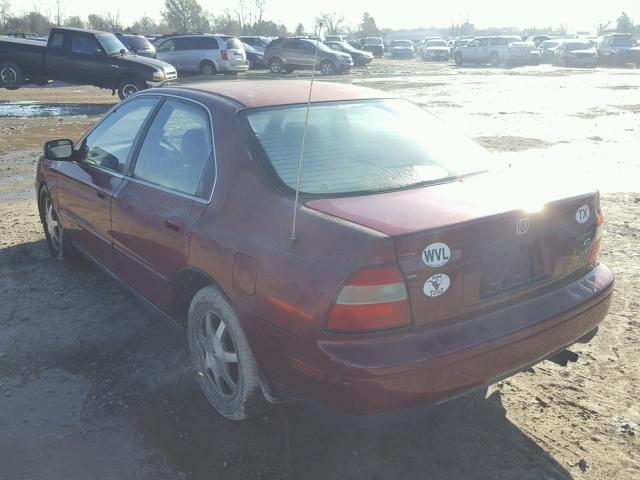 1HGCD5654SA058905 - 1995 HONDA ACCORD EX MAROON photo 3