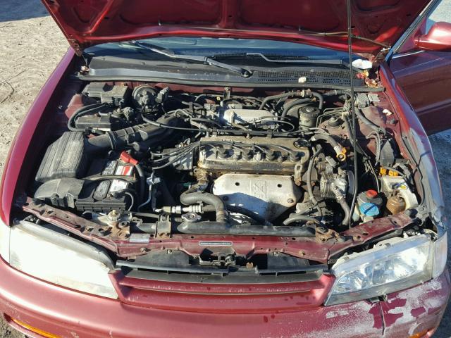 1HGCD5654SA058905 - 1995 HONDA ACCORD EX MAROON photo 7