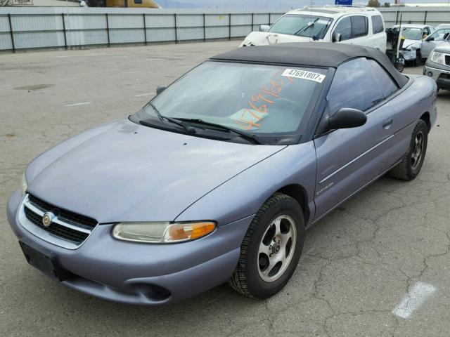 3C3EL45H4VT567281 - 1997 CHRYSLER SEBRING JX GRAY photo 2