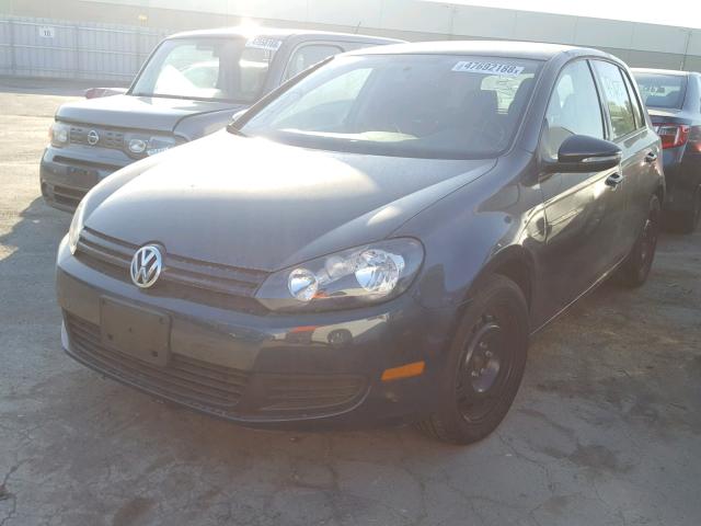 WVWDB7AJXEW011197 - 2014 VOLKSWAGEN GOLF BLACK photo 2