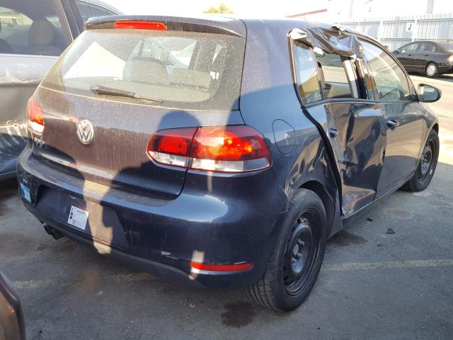 WVWDB7AJXEW011197 - 2014 VOLKSWAGEN GOLF BLACK photo 4