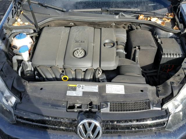 WVWDB7AJXEW011197 - 2014 VOLKSWAGEN GOLF BLACK photo 7