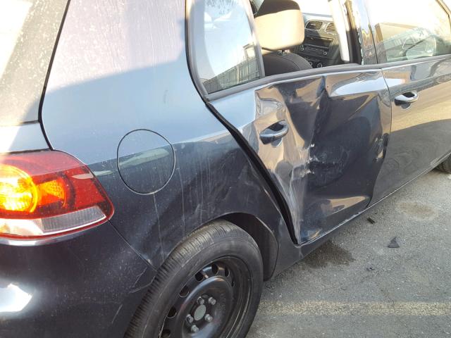 WVWDB7AJXEW011197 - 2014 VOLKSWAGEN GOLF BLACK photo 9