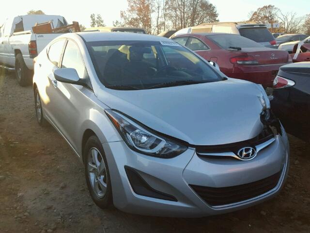 5NPDH4AE3FH633941 - 2015 HYUNDAI ELANTRA SE SILVER photo 1